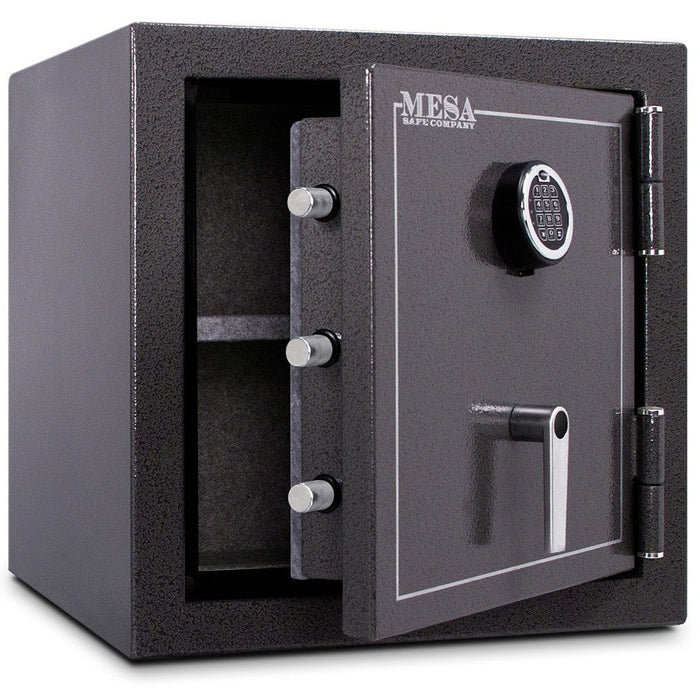 MESA 3.9 Cubic Foot Electronic Lock Burglary & Fire Safe - All Steel Safe - Hammered Grey