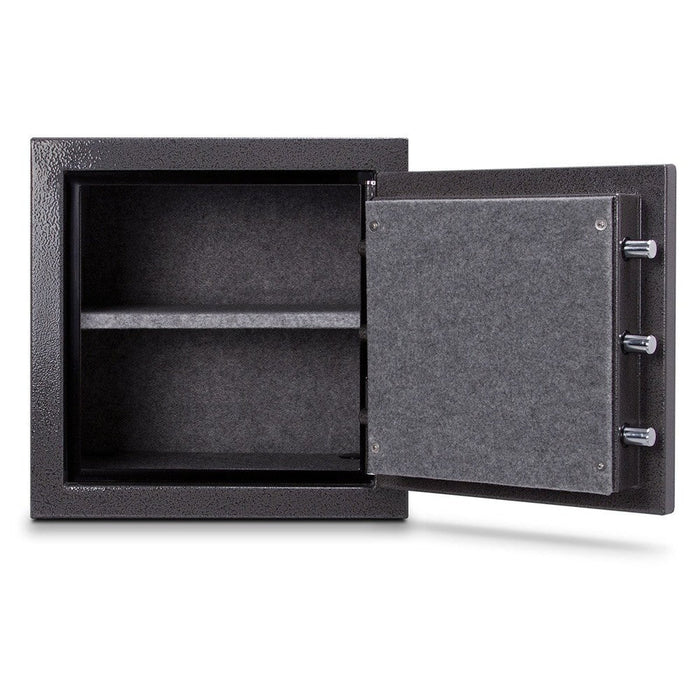 MESA 3.9 Cubic Foot Combination Lock Burglary & Fire Safe - All Steel Safe - Hammered Grey