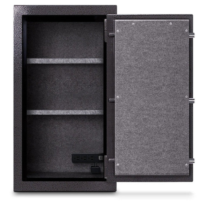 MESA 6.4 Cubic Foot Electronic Lock Burglary & Fire Safe - All Steel Safe - Hammered Grey