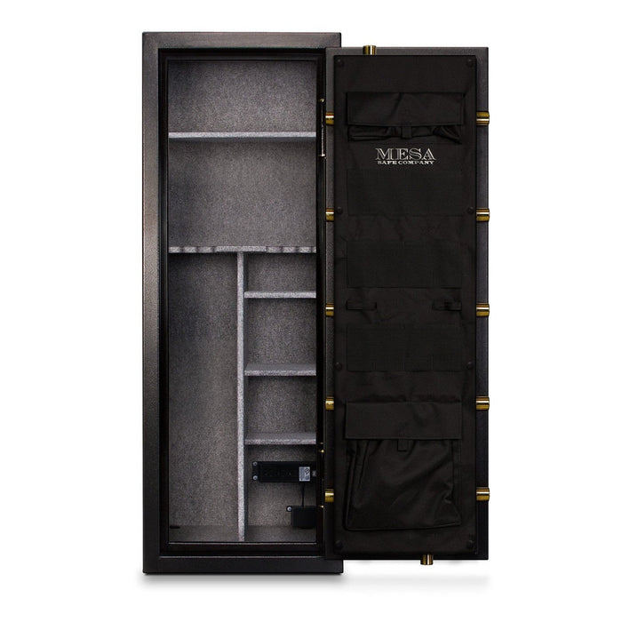 MESA 7.9 Cubic Foot Electronic Lock Gun Safe  14 Gun Capacity - All Steel Safe - Black