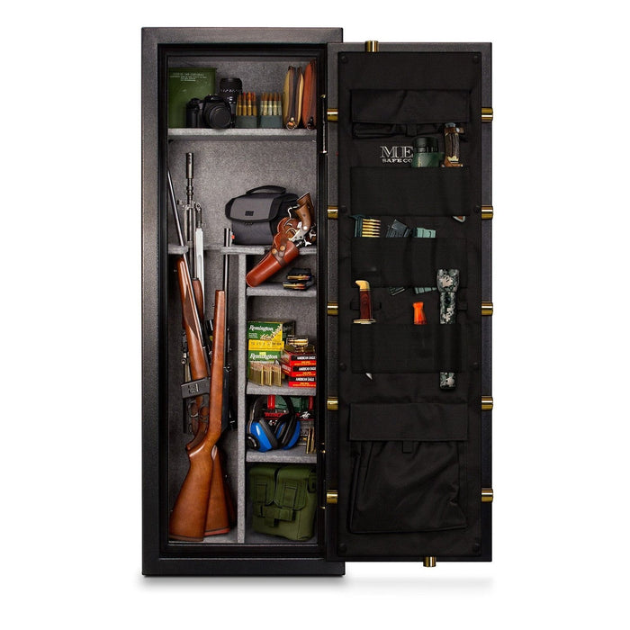 MESA 7.9 Cubic Foot Electronic Lock Gun Safe  14 Gun Capacity - All Steel Safe - Black