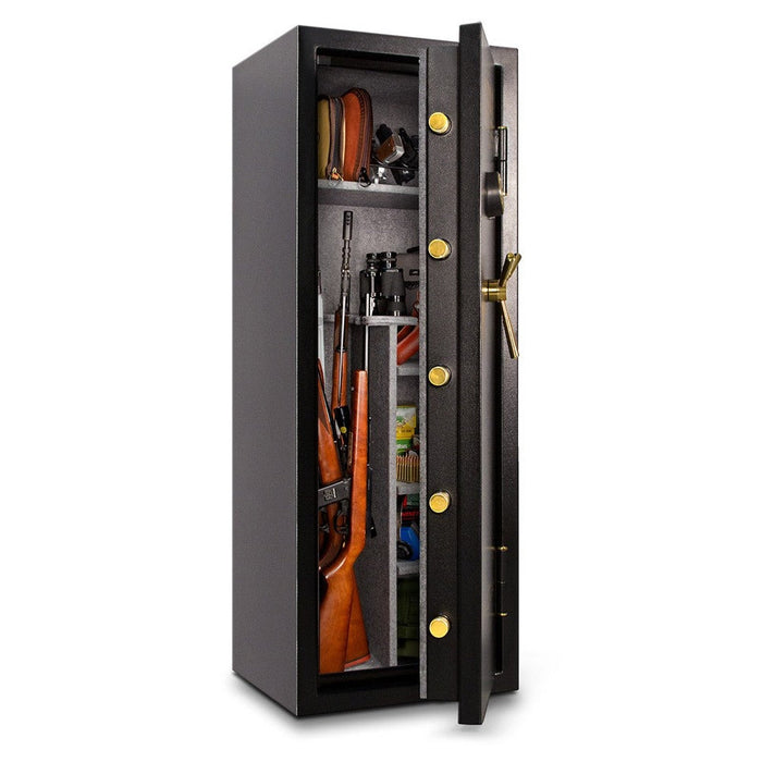 MESA 7.9 Cubic Foot Electronic Lock Gun Safe  14 Gun Capacity - All Steel Safe - Black