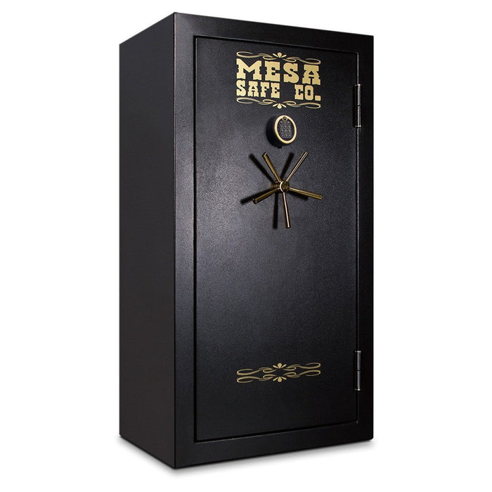 MESA 13.9 Cubic Foot Electronic Lock Gun Safe - 30 Gun Capacity All Steel Safe - Black