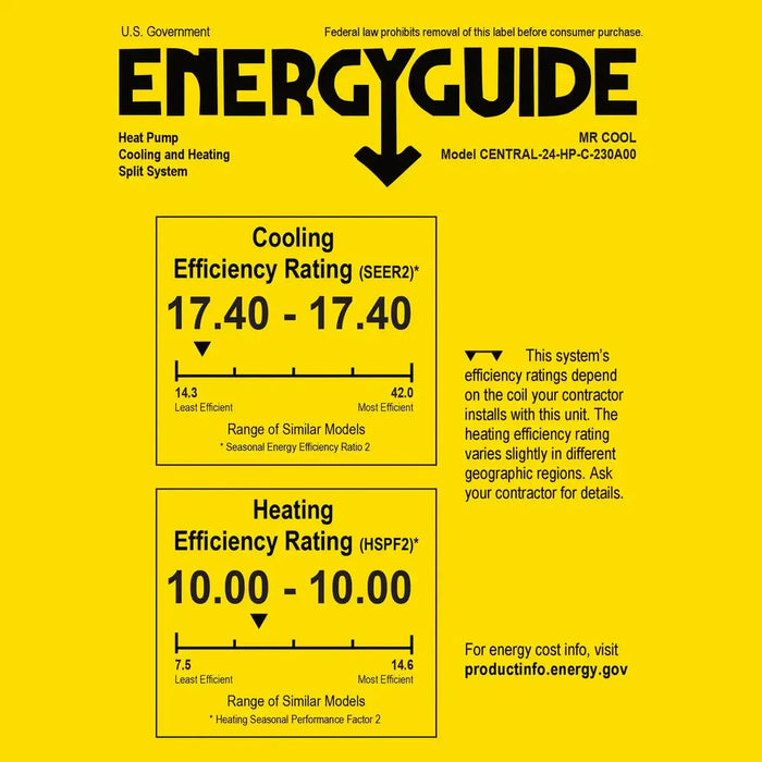 MRCOOL - 24K BTU Hyper Heat Central Ducted Heat Pump Condenser - 17.4 SEER2