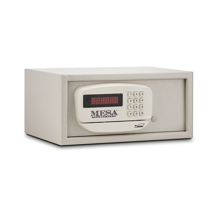 MESA 0.4 cu ft Hotel Safe - All Steel with Electronic Lock - Keyed Alike - White