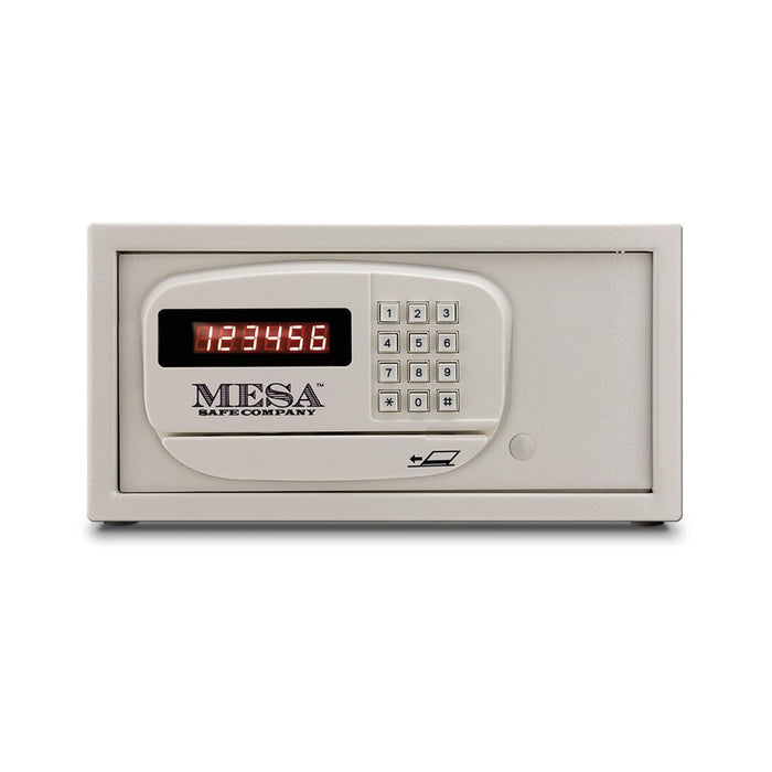 MESA 0.4 cu ft Hotel Safe - All Steel with Electronic Lock - Keyed Alike - White