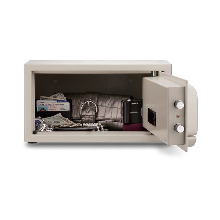 MESA 0.4 cu ft Hotel Safe - All Steel with Electronic Lock - Keyed Alike - White