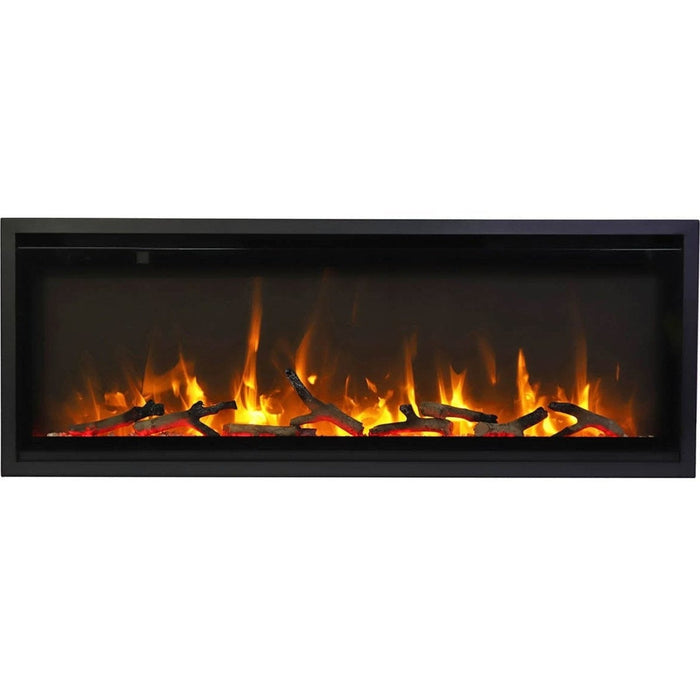 Remii 45" Extra Slim Indoor Electric Fireplace - Sleek Black Steel Design