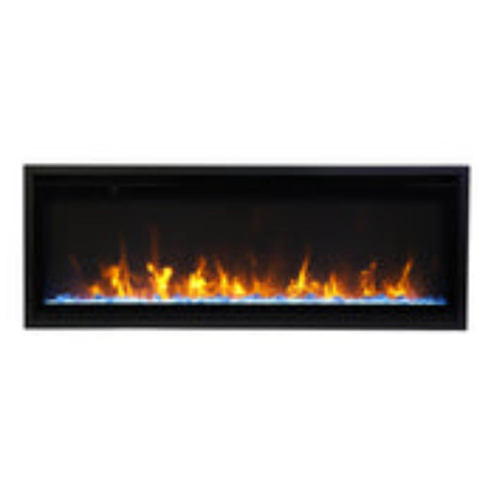 Remii 45" Extra Slim Indoor Electric Fireplace - Sleek Black Steel Design