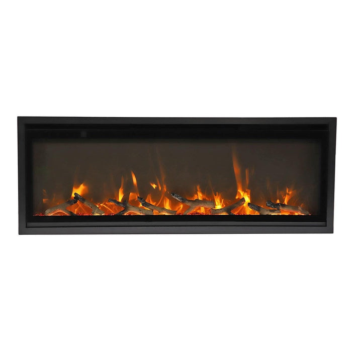 Remii 45" Extra Slim Indoor Electric Fireplace - Sleek Black Steel Design