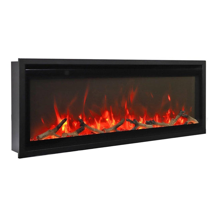 Remii 45" Extra Slim Indoor Electric Fireplace - Sleek Black Steel Design