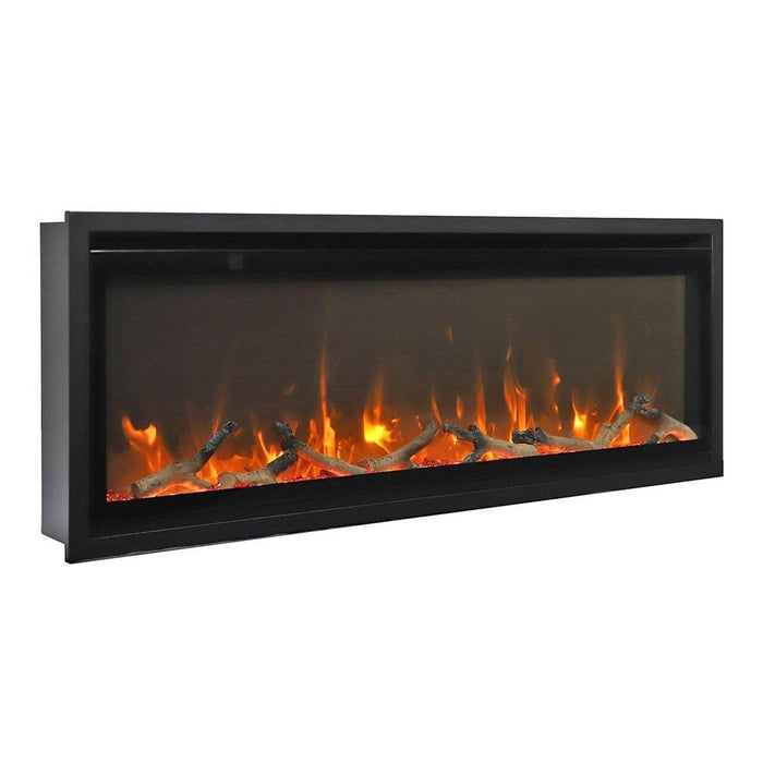 Remii 45" Extra Slim Indoor Electric Fireplace - Sleek Black Steel Design