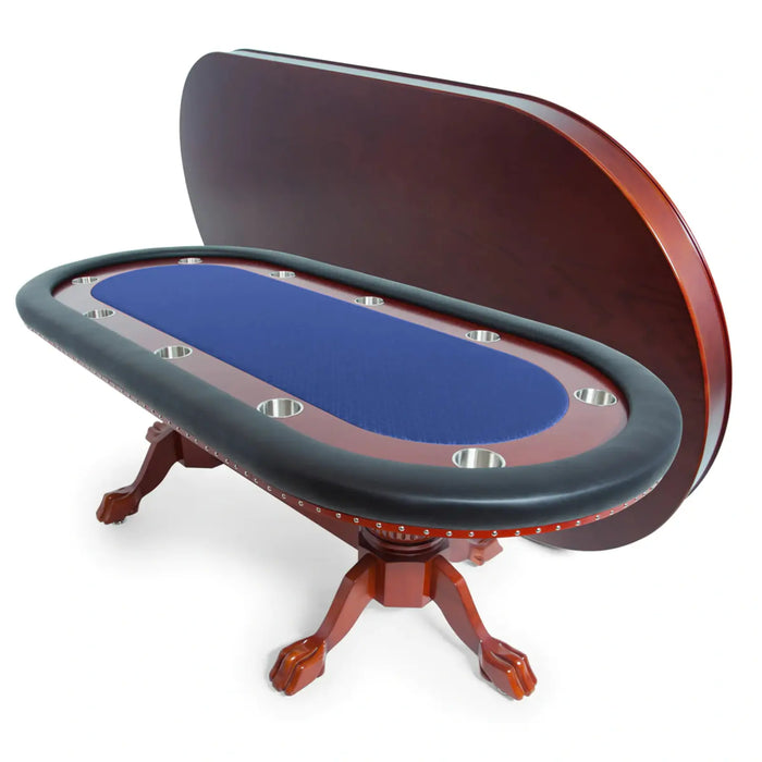 Mahogany Oval Dining Top for BBO Poker Tables