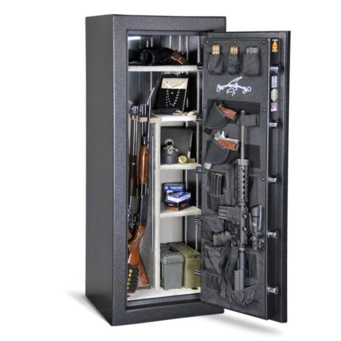 AMSAC BF II ETL 2-Hour Fire Safe: American Safe, Black Nickel, 17-Gun Capacity