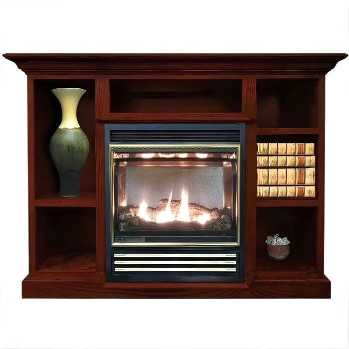 Buck Stove 1127 Prestige Combo - Cherry Mantel - Natural Gas