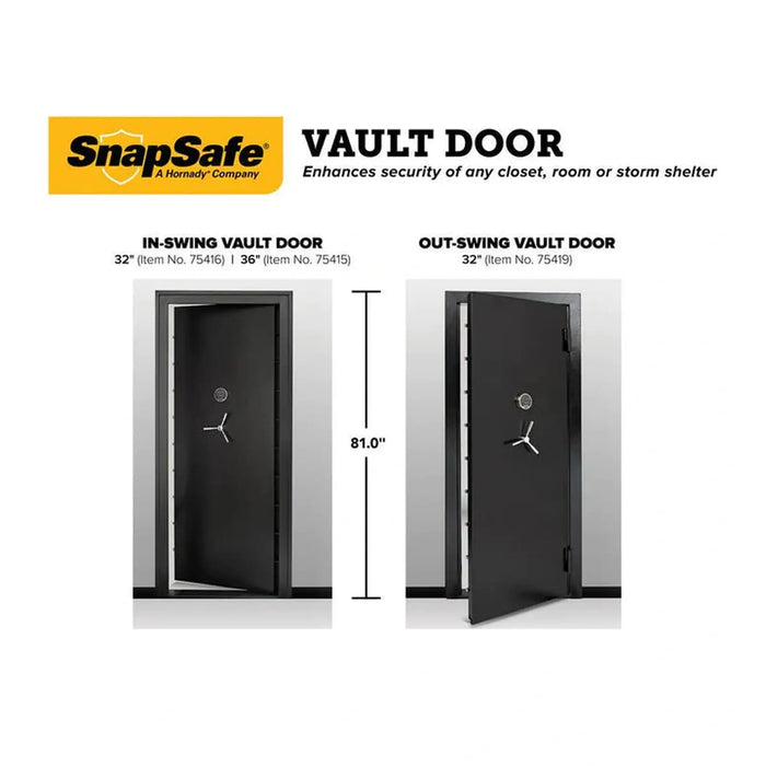SnapSafe 32x80 Outswing Vault Door - Ultimate Security Solution