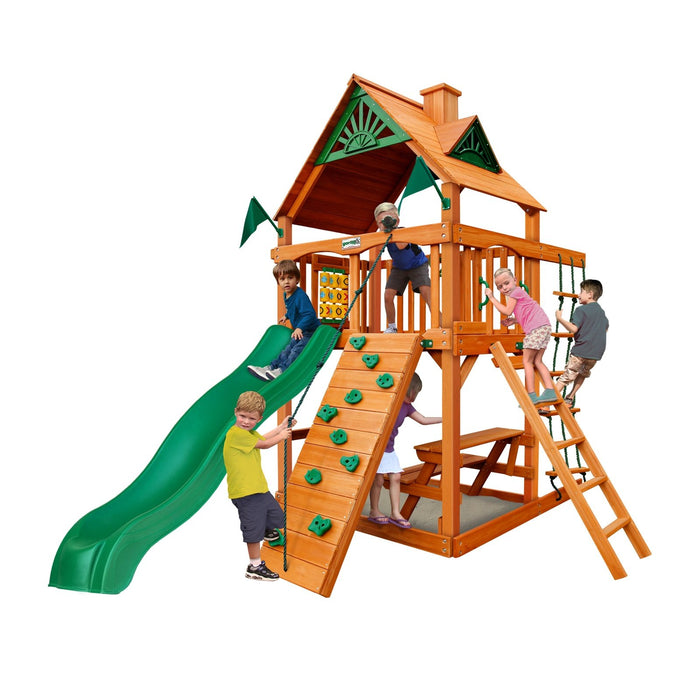 Gorilla Playsets Chateau Tower w/ Amber Posts and Standard Wood Roof