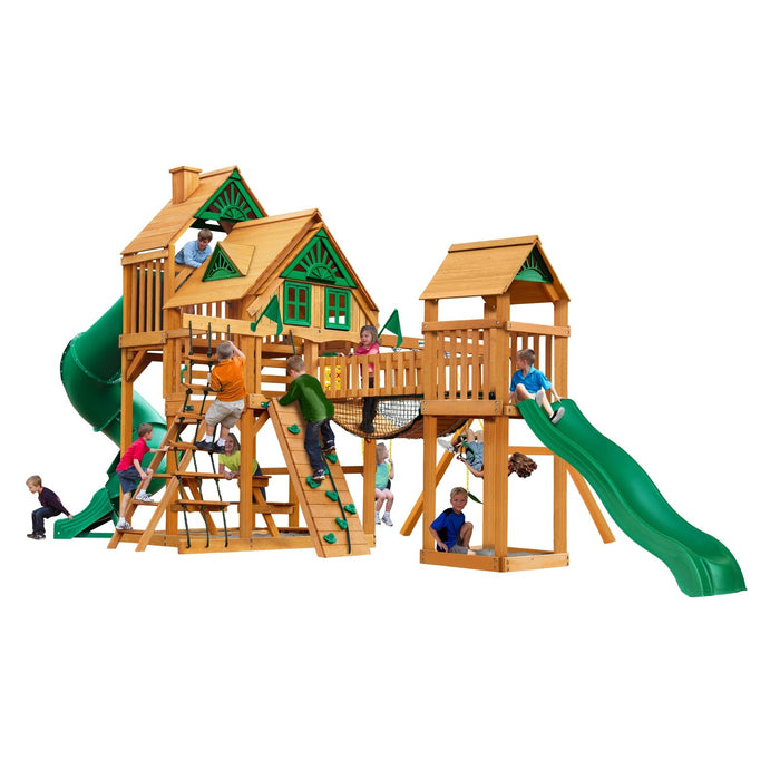 Gorilla Playsets Treasure Trove Treehouse w/ Amber Posts