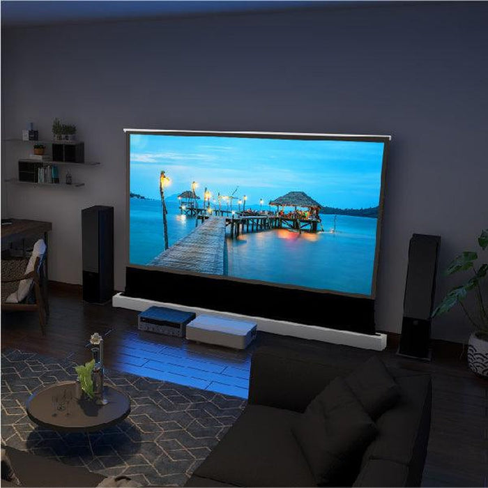 Motorized Tension Floor Rising UST ALR Projector Screen by VIVIDSTORM S PRO