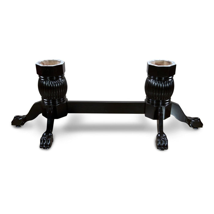 Heritage Pedestal Leg Set with Beam in Black for BBO Poker Tables