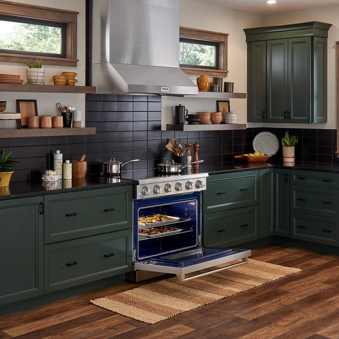 Thor Kitchen Package 36" Electric Range, 36" Range Hood, AP-HRE3601