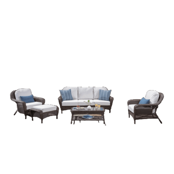 Tortuga Outdoor Sea Pines 6Pc Sofa Set - Java - Canvas Canvas