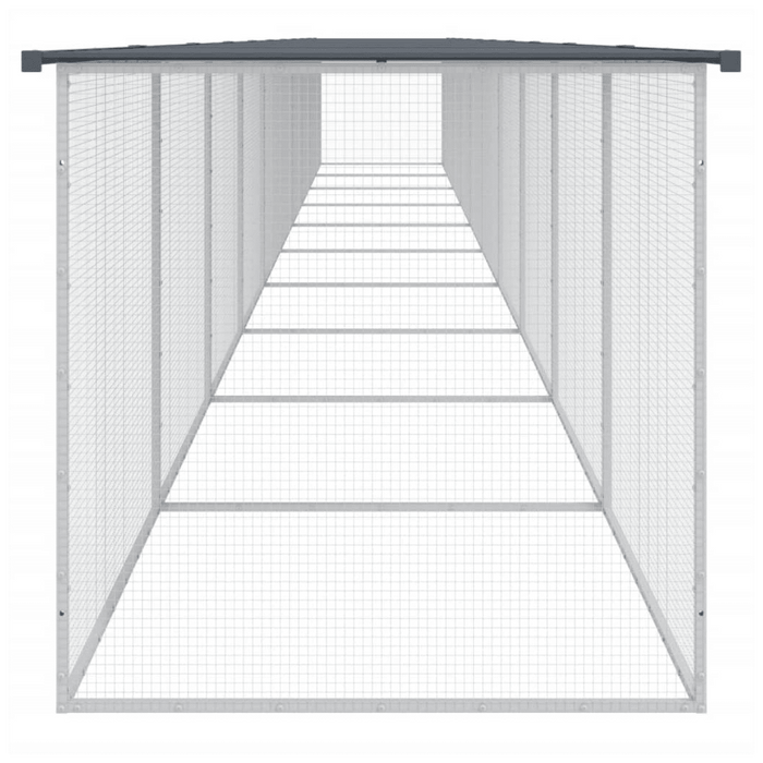 vidaXL Anthracite Chicken Cage | Spacious 1003x98x90 cm Enclosure