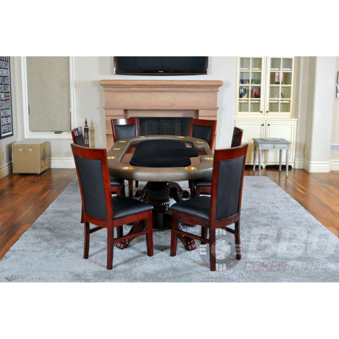 Mahogany Classic Dining Poker Chairs by BBO Poker Tables