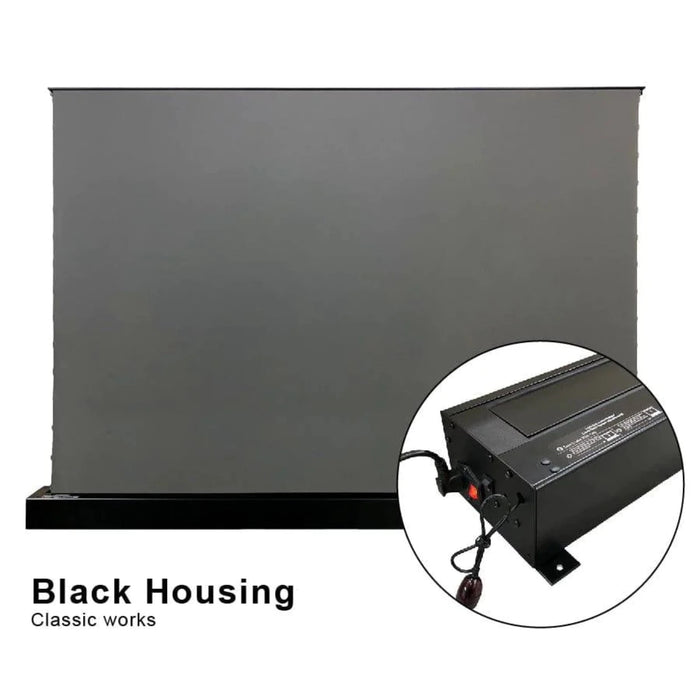 VIVIDSTORM S: ALR Motorized Tension Floor Rising Obsidian Long Throw ALR Projector Screen