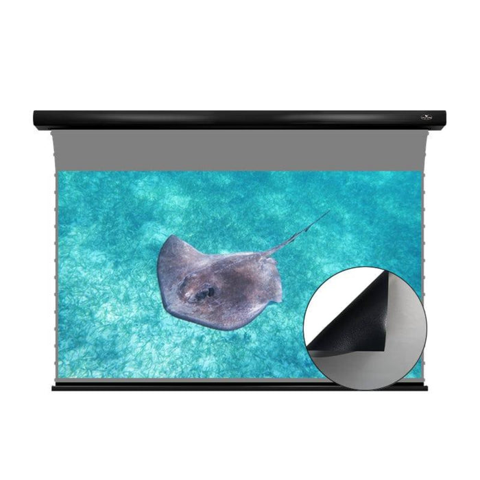 Slimline Motorized Tension 3D ALR (Ambient Light Rejecting) Obsidian Long Throw High Gain Projector Screen by VIVIDSTORM.