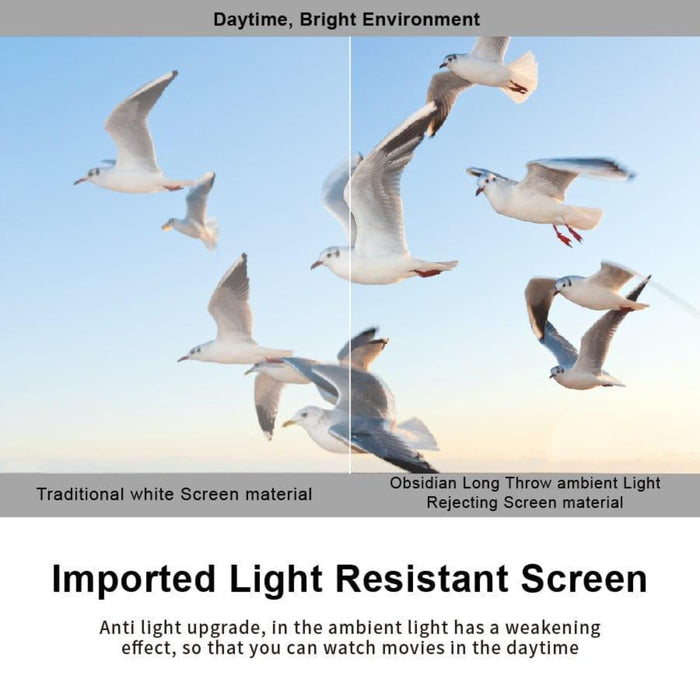 Slimline Motorized Tension 3D ALR (Ambient Light Rejecting) Obsidian Long Throw High Gain Projector Screen by VIVIDSTORM.