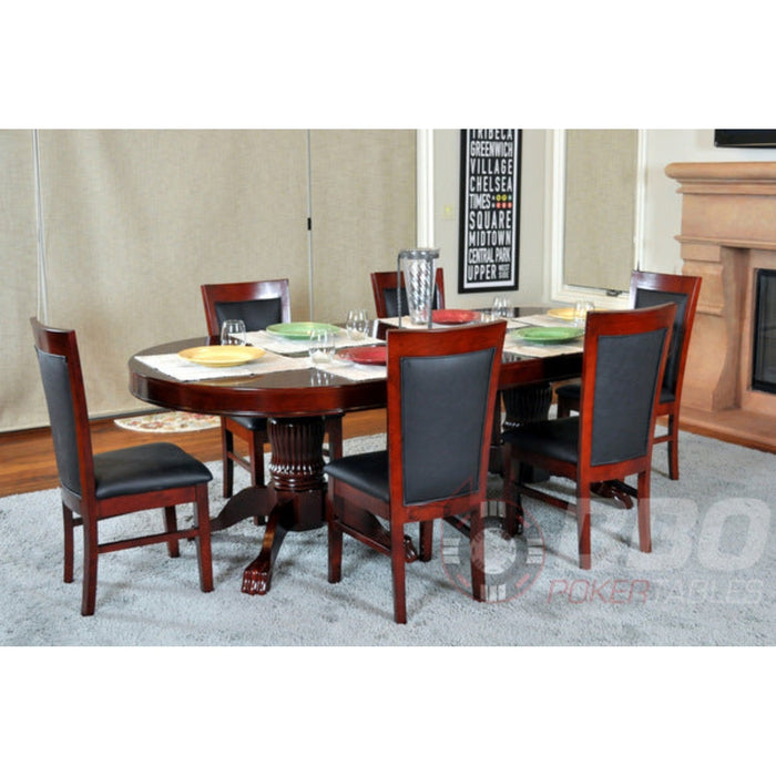 Mahogany Classic Dining Poker Chairs by BBO Poker Tables