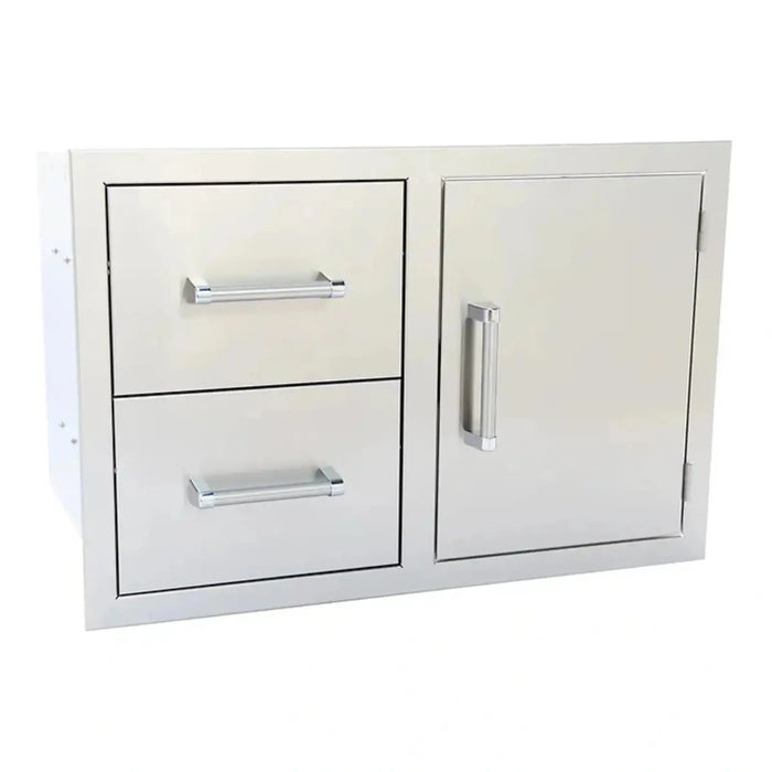 Stainless Steel Two-Drawer - One-Door Combo for KoKoMo Outdoor Kitchen