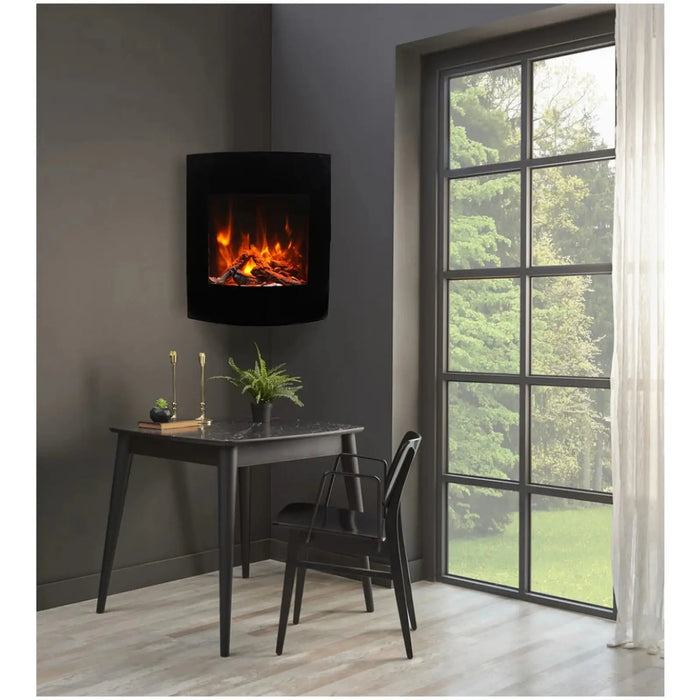 Amantii Corner Wall Mount Smart Electric Fireplace - 24" x 28"