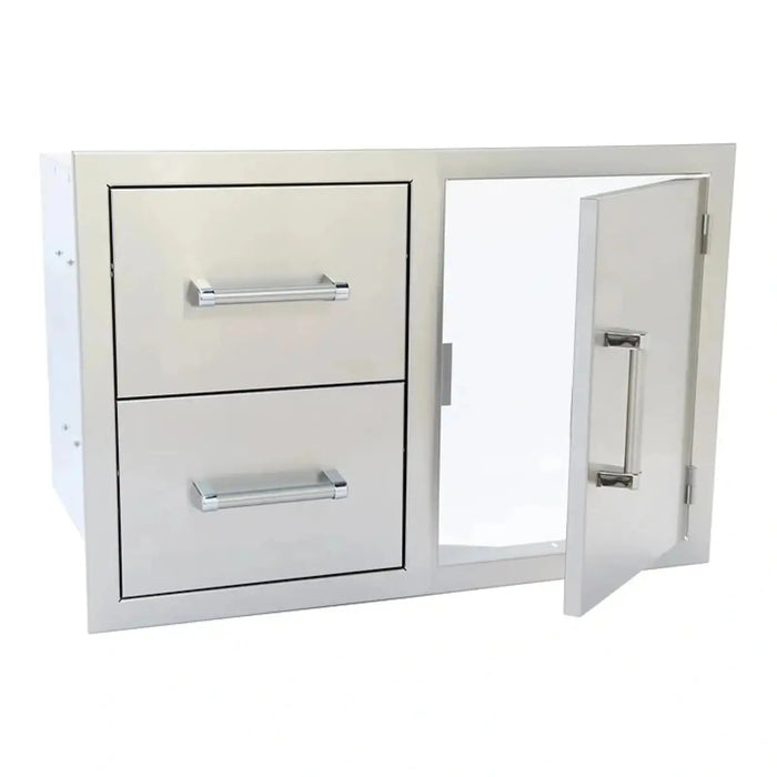 Stainless Steel Two-Drawer - One-Door Combo for KoKoMo Outdoor Kitchen